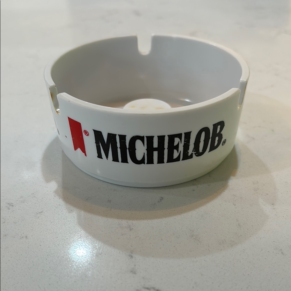 Michelob White Ashtray